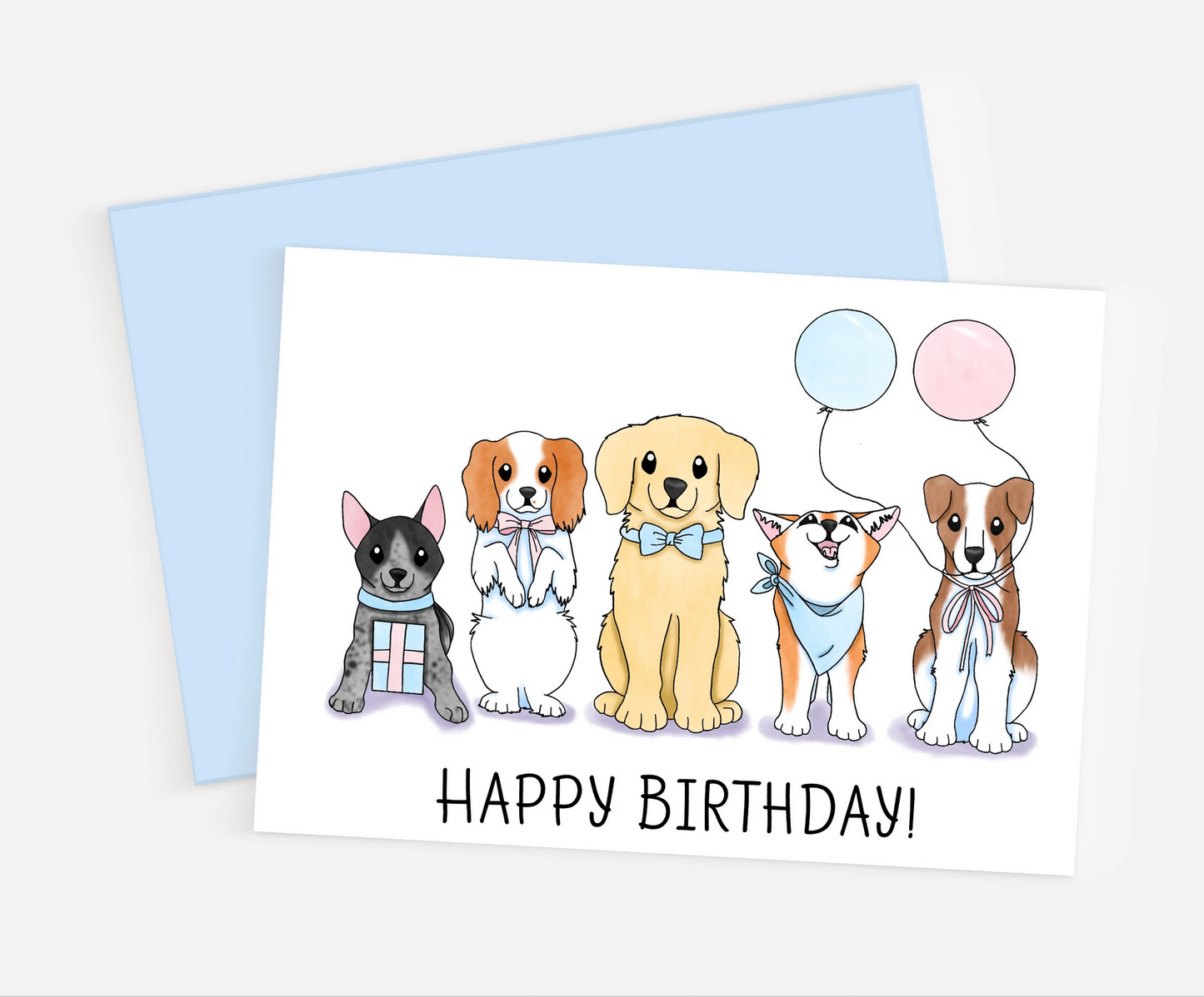 Personalized Dog Birthday Card