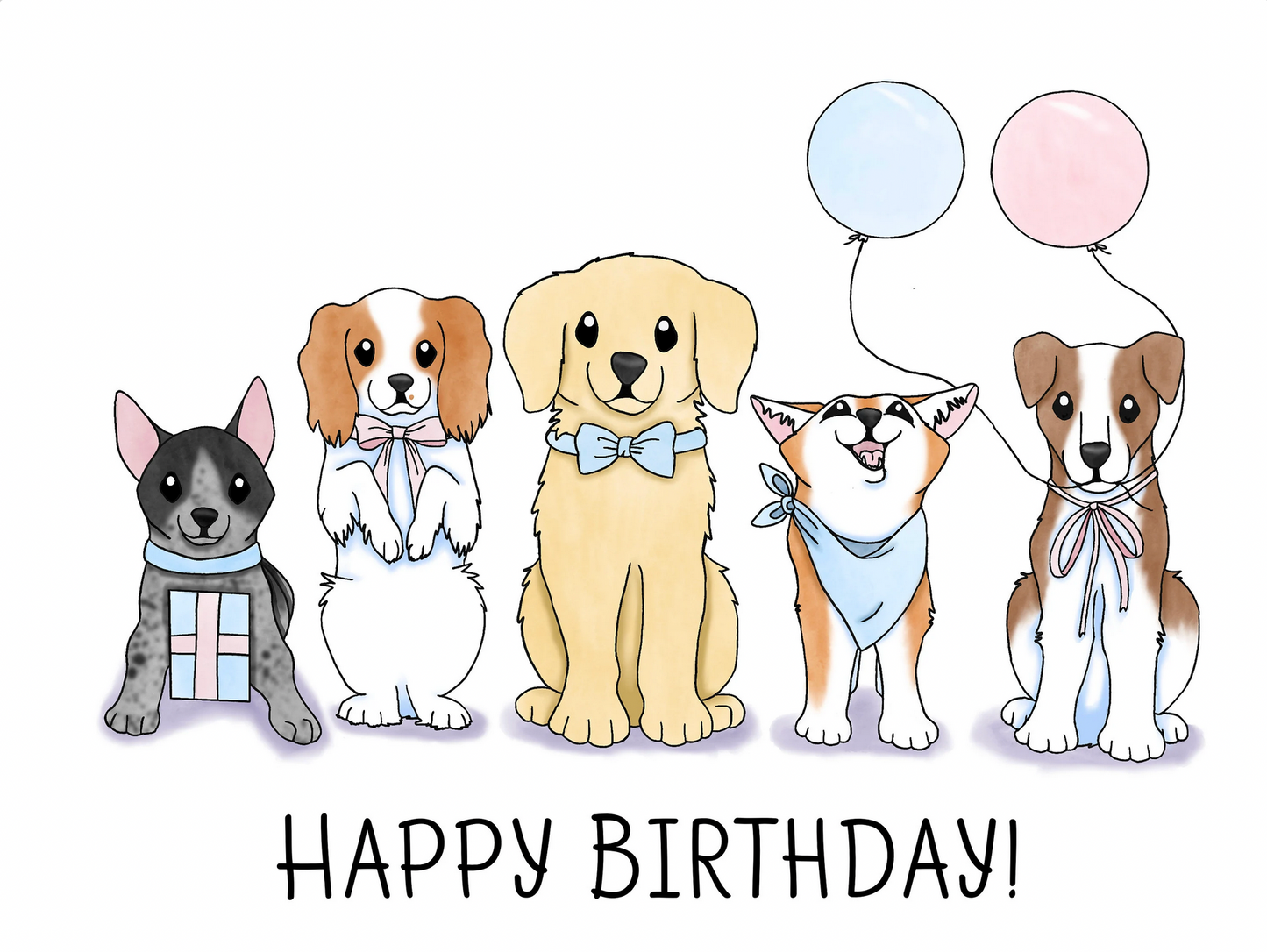 Personalized Dog Birthday Card