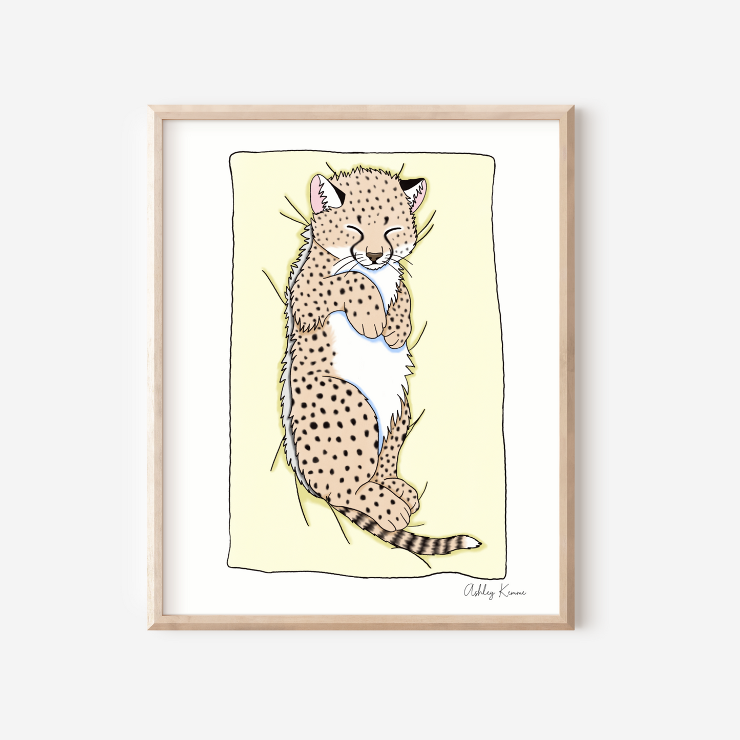 Cheetah Nursery Print