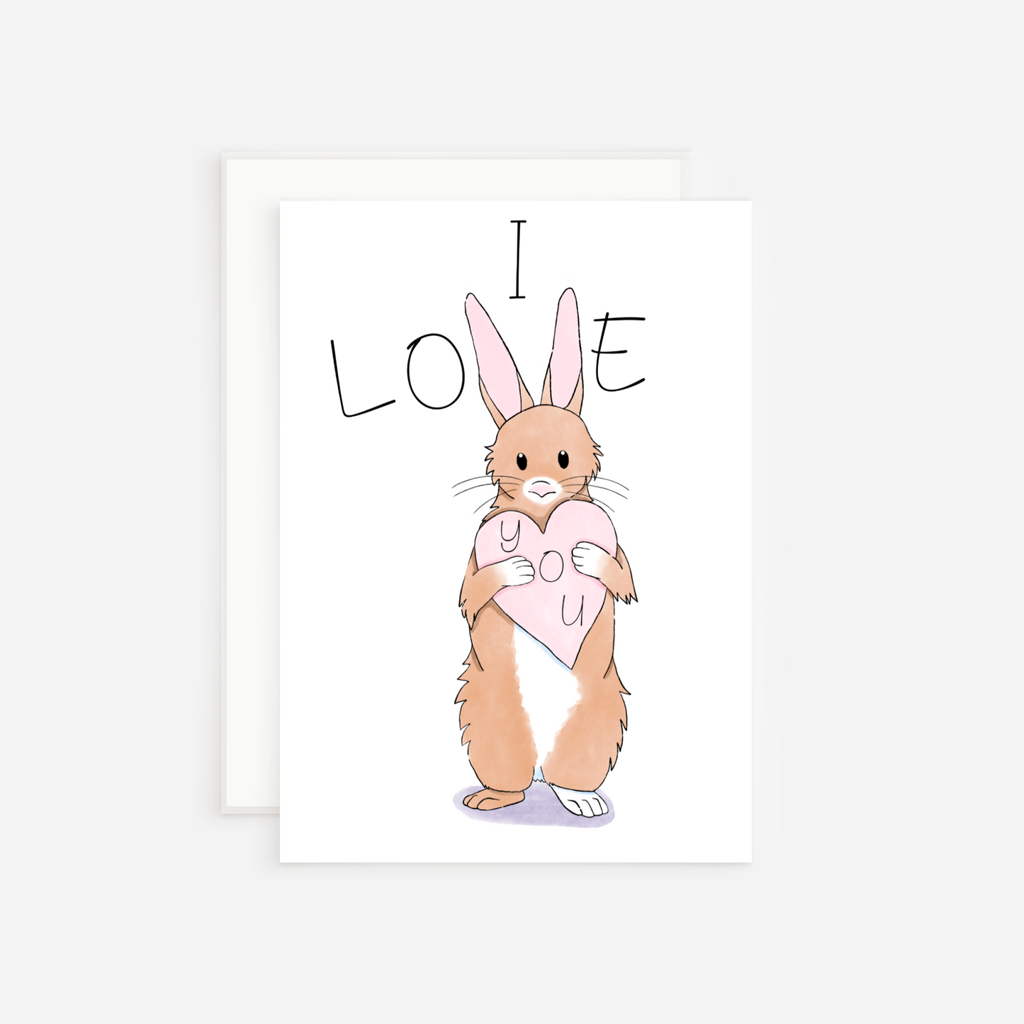 Rabbit Valentine’s Day Card