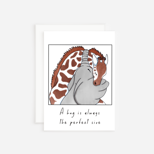 Sympathy Card Elephant & Giraffe