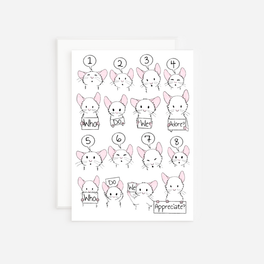 Mouse Mother's Day Card