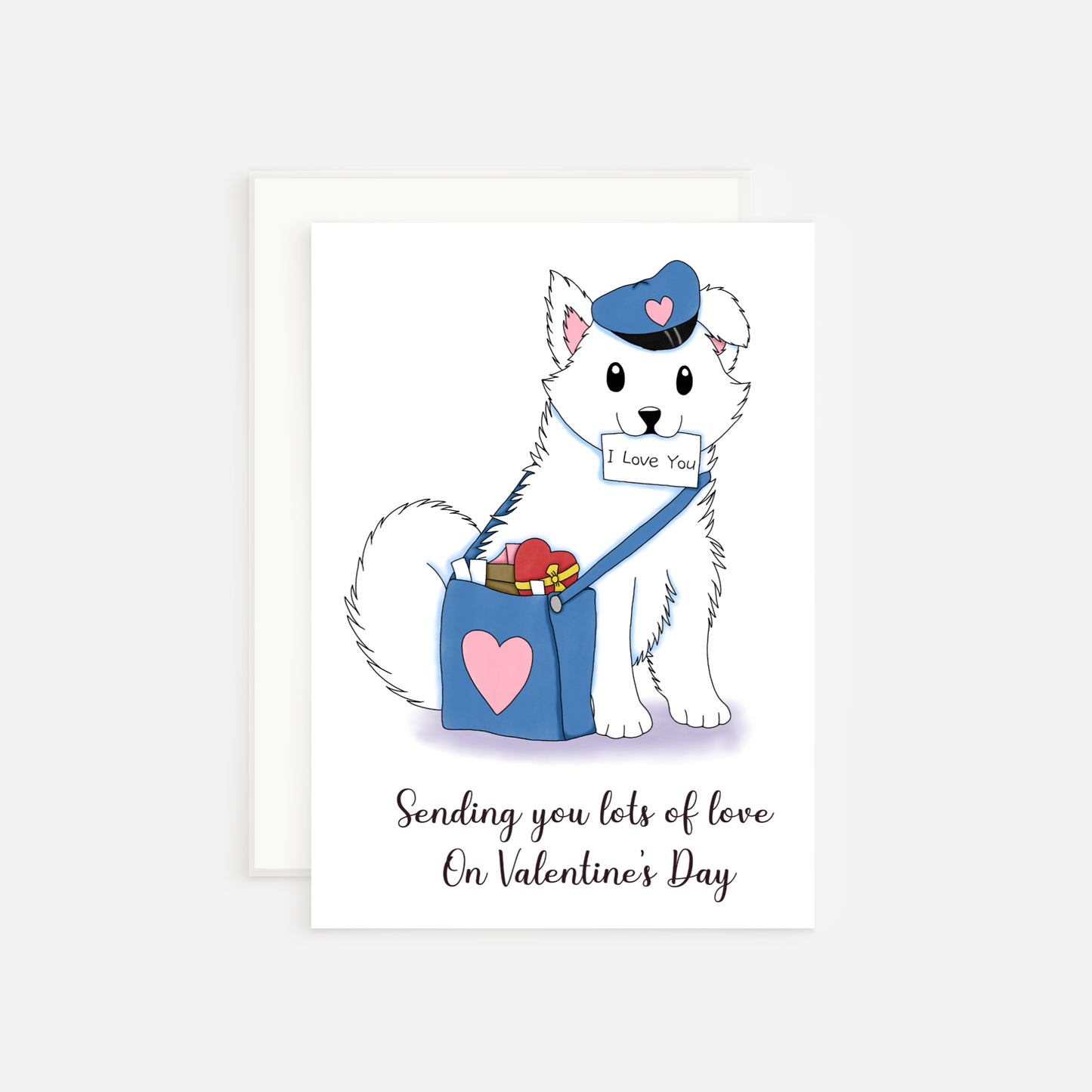 Puppy Postman Valentine’s Day Card