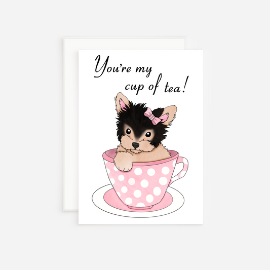 Yorkshire Terrier Valentine's Day Card