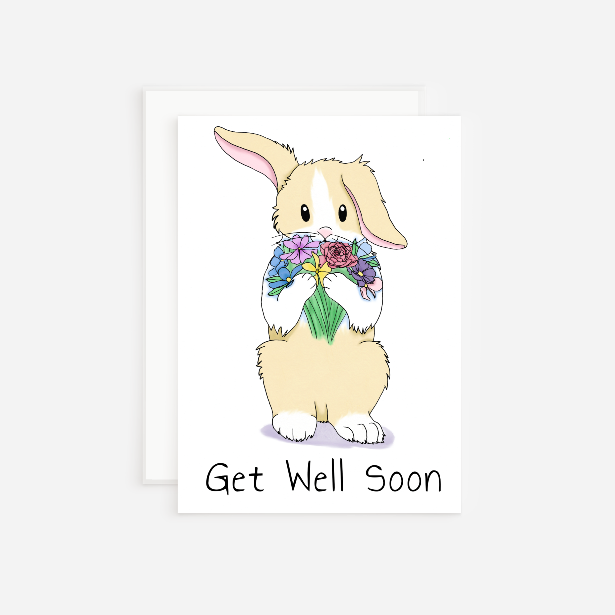 Get Well Soon Rabbit Get Well Soon Rabbit Card – Pen Love Productions