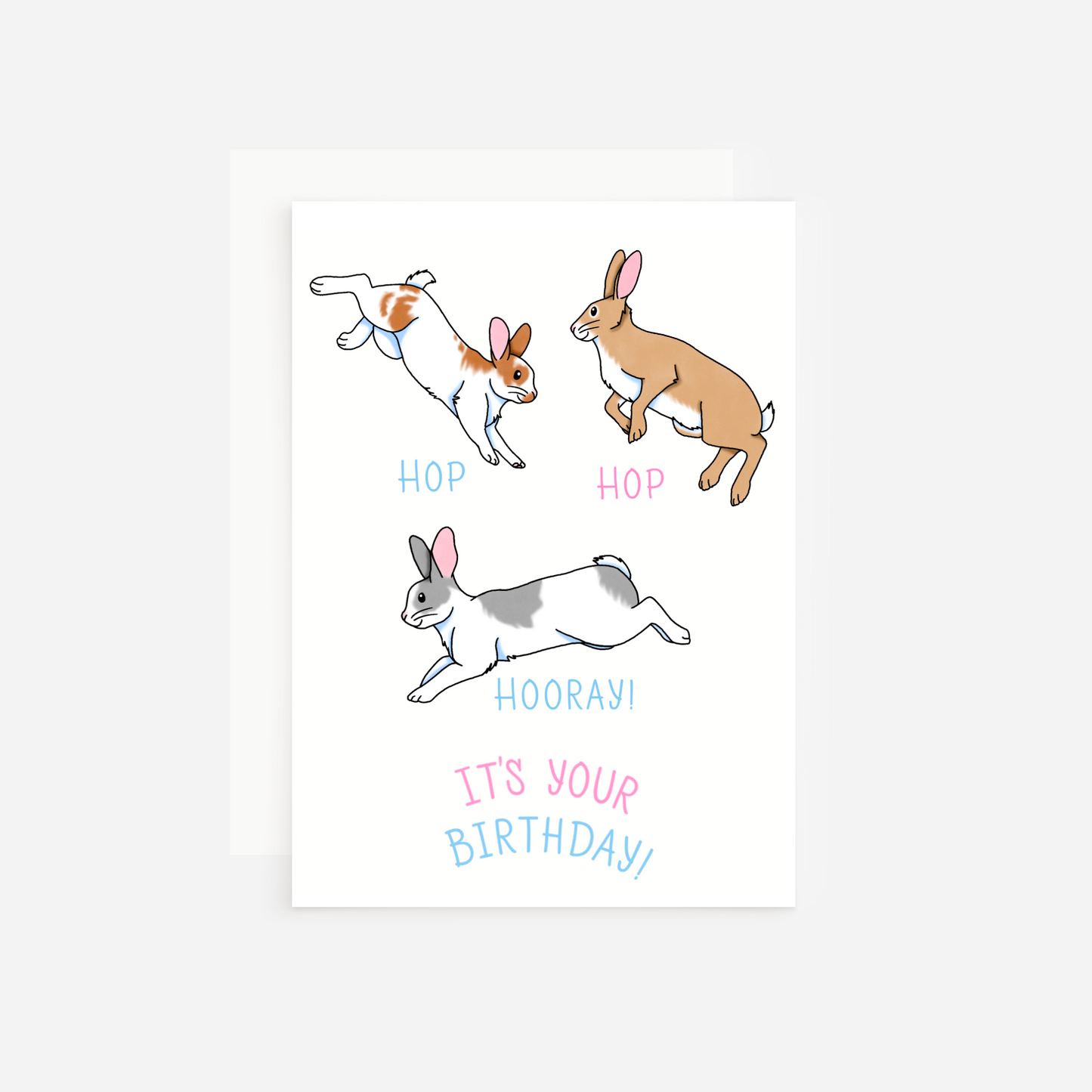 Rabbit Birthday Card