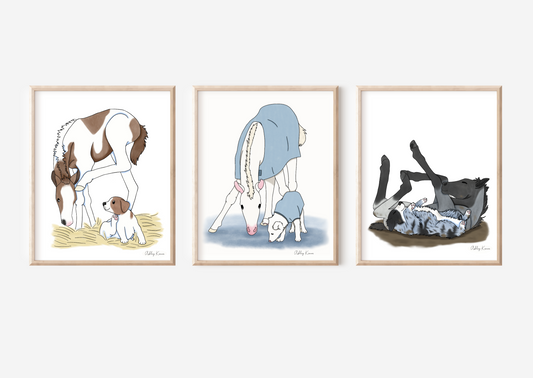 Set of 3 Horse Nursery Prints